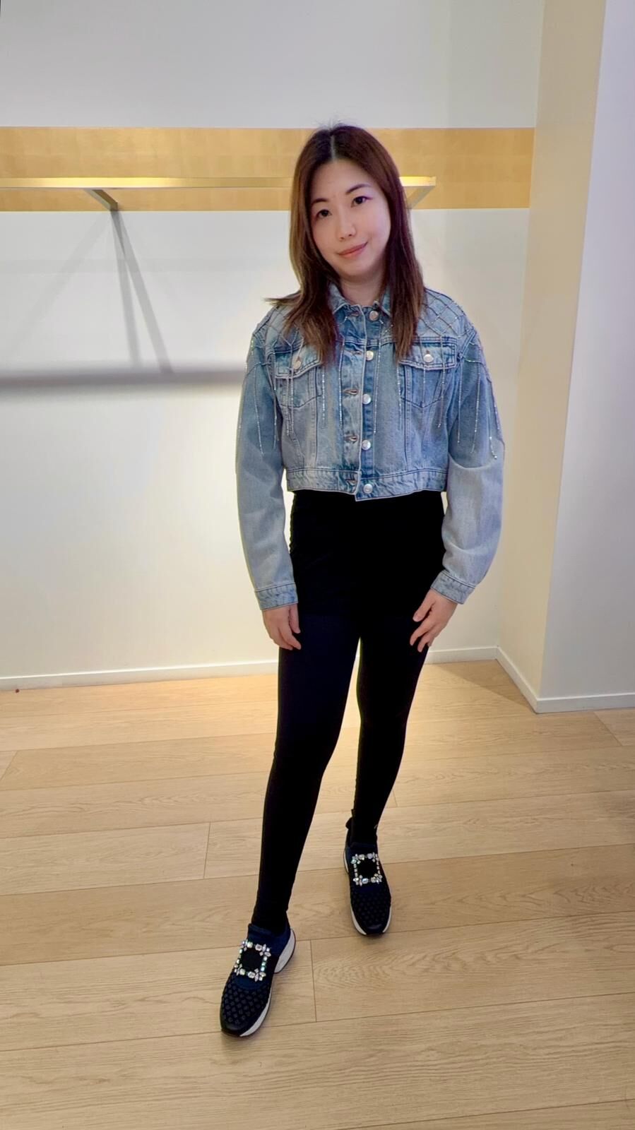 Maje 淺藍牛仔褸 #MFPBL00621