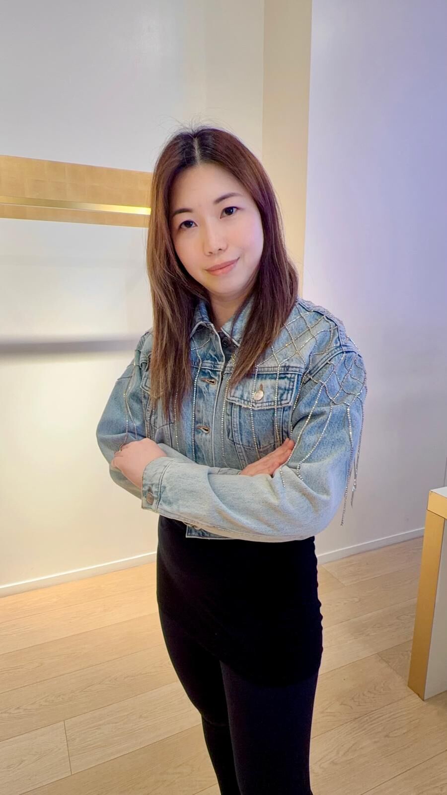 Maje 淺藍牛仔褸 #MFPBL00621