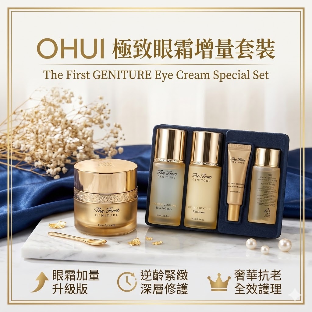 【直播】O HUI LX040106 極致眼霜增量套裝