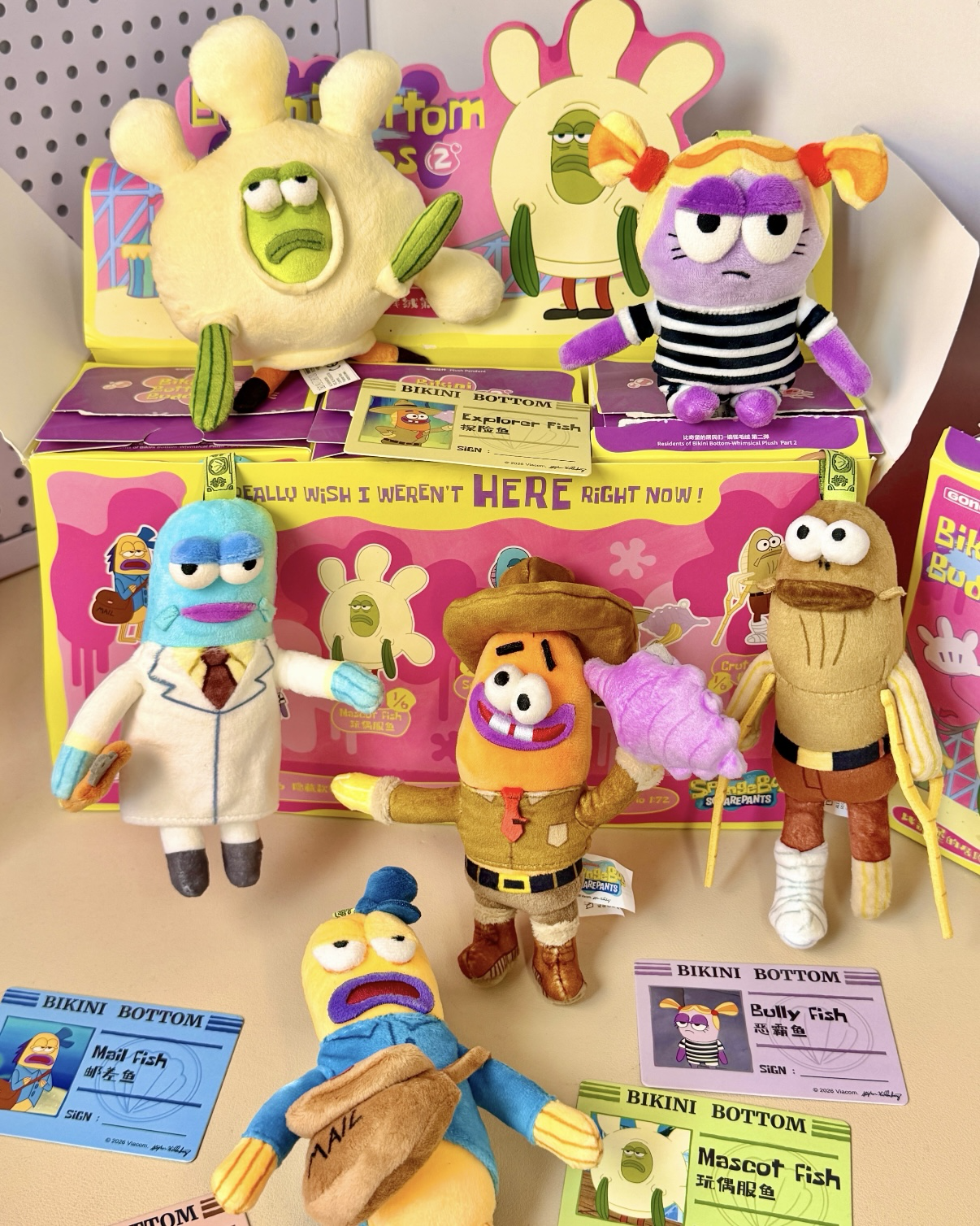 <官方正版>POPMART 泡泡瑪特 海綿寶寶 比奇堡的居民們系列 二代 盲盒 搞怪 毛絨 吊飾