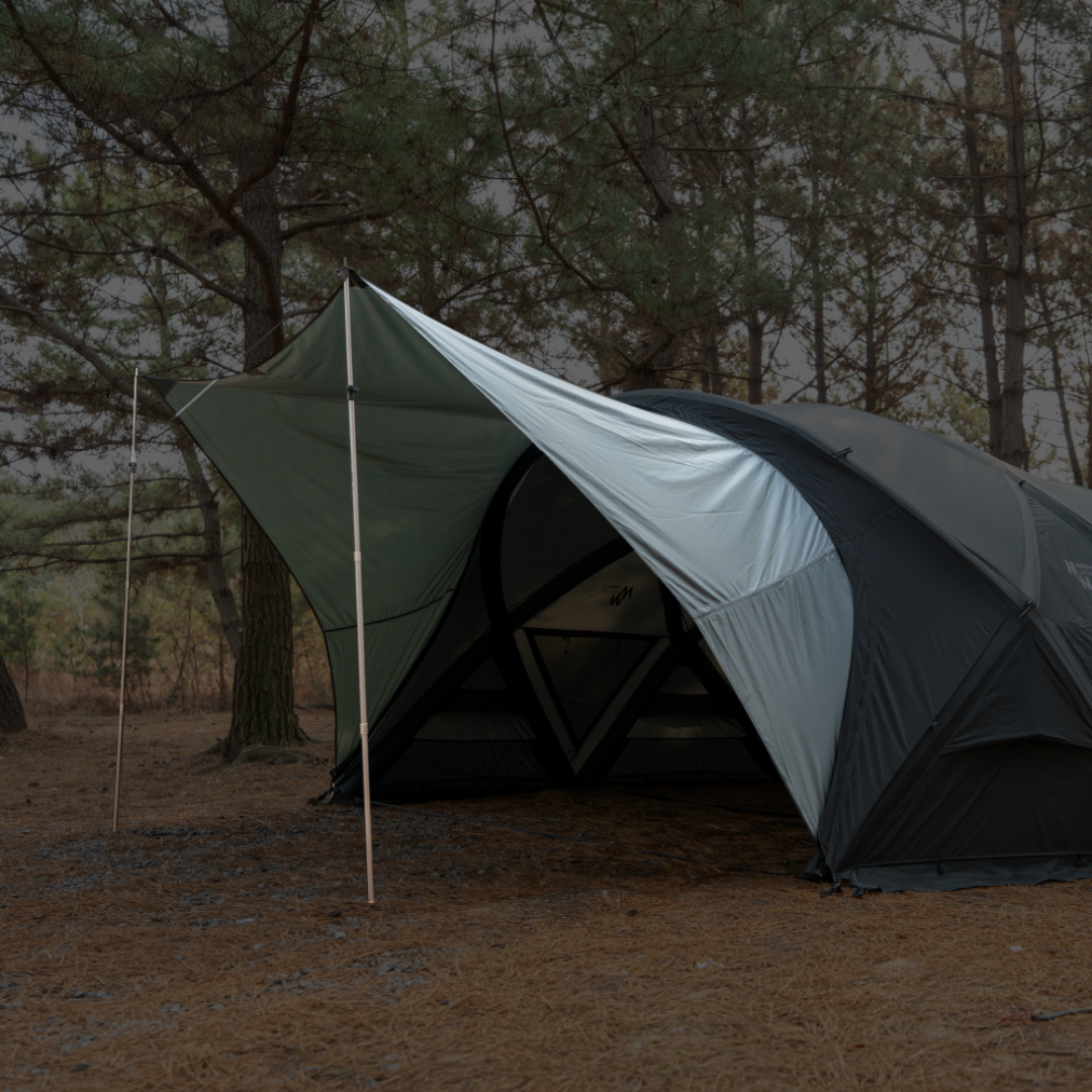 Minimal Works｜Shelter GM 氣柱式庇護帳專用前庭｜森林炭灰