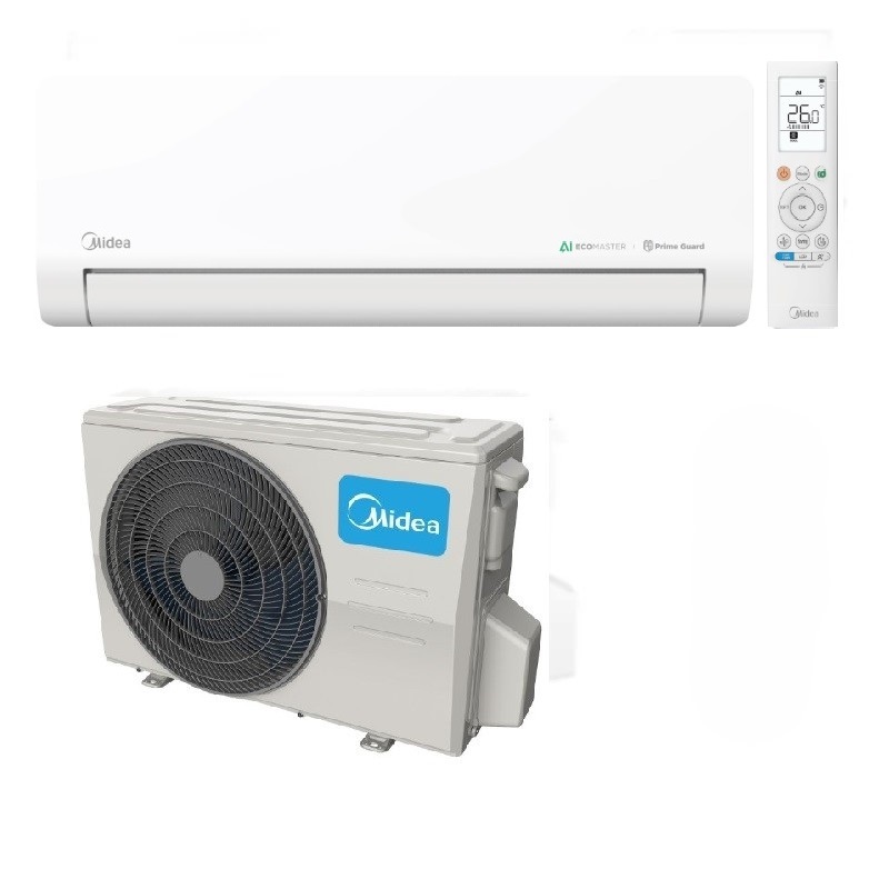 美的 Midea   MS-09CRF8F/MS-09RF8F‧1匹 R32 智能變頻淨冷‧numen 分體式冷氣機‧香港行貨,原廠2年全機及5年壓縮機保養‧