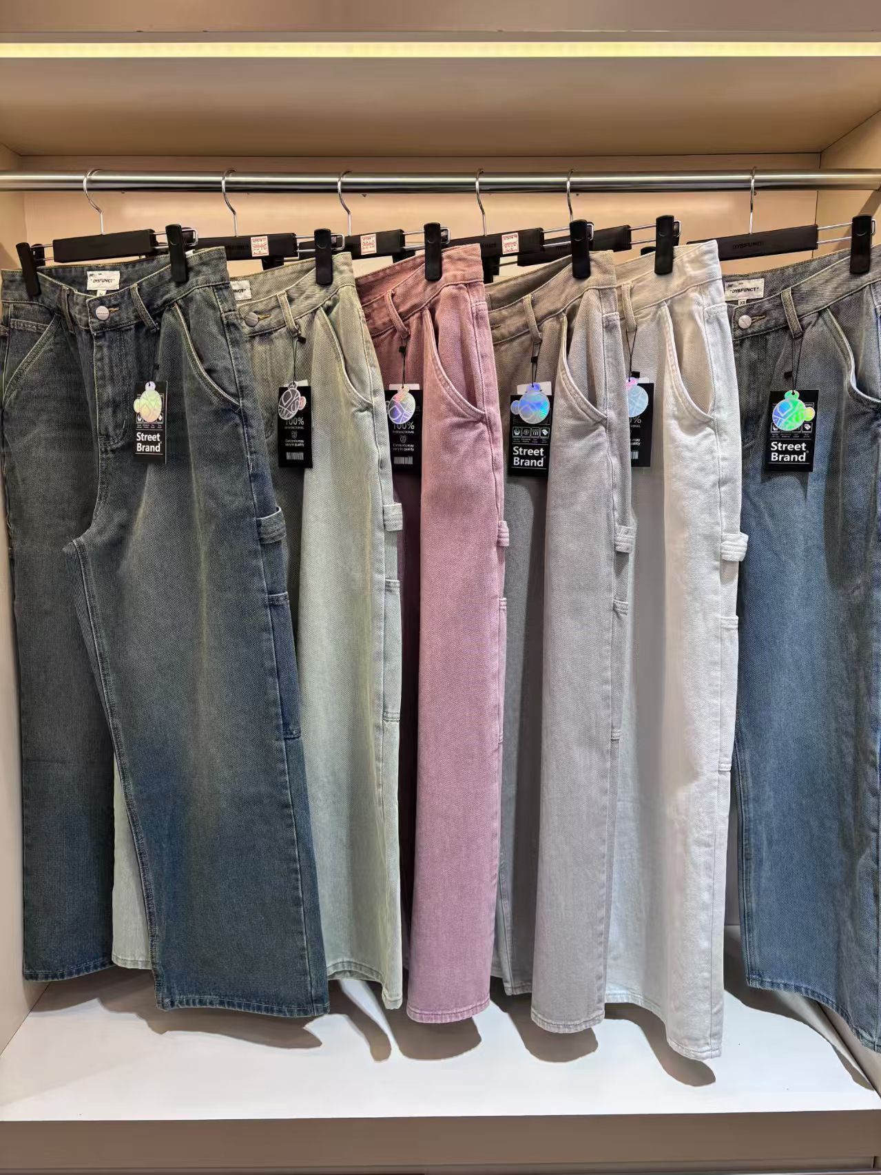 韓國代購 棒棒糖 明星同款 牛仔褲DYSFUNCT 02