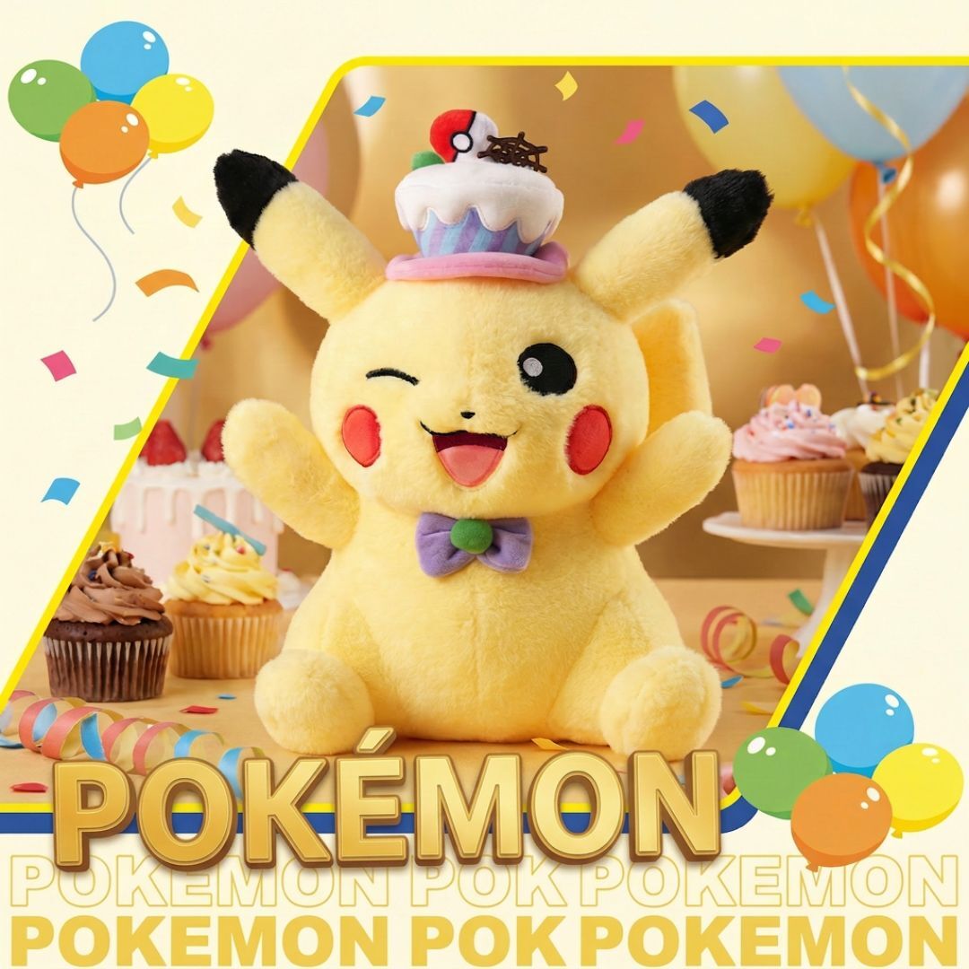 寵物小精靈 毛絨公仔抱枕 | 攬枕 | 比卡超(生日版)