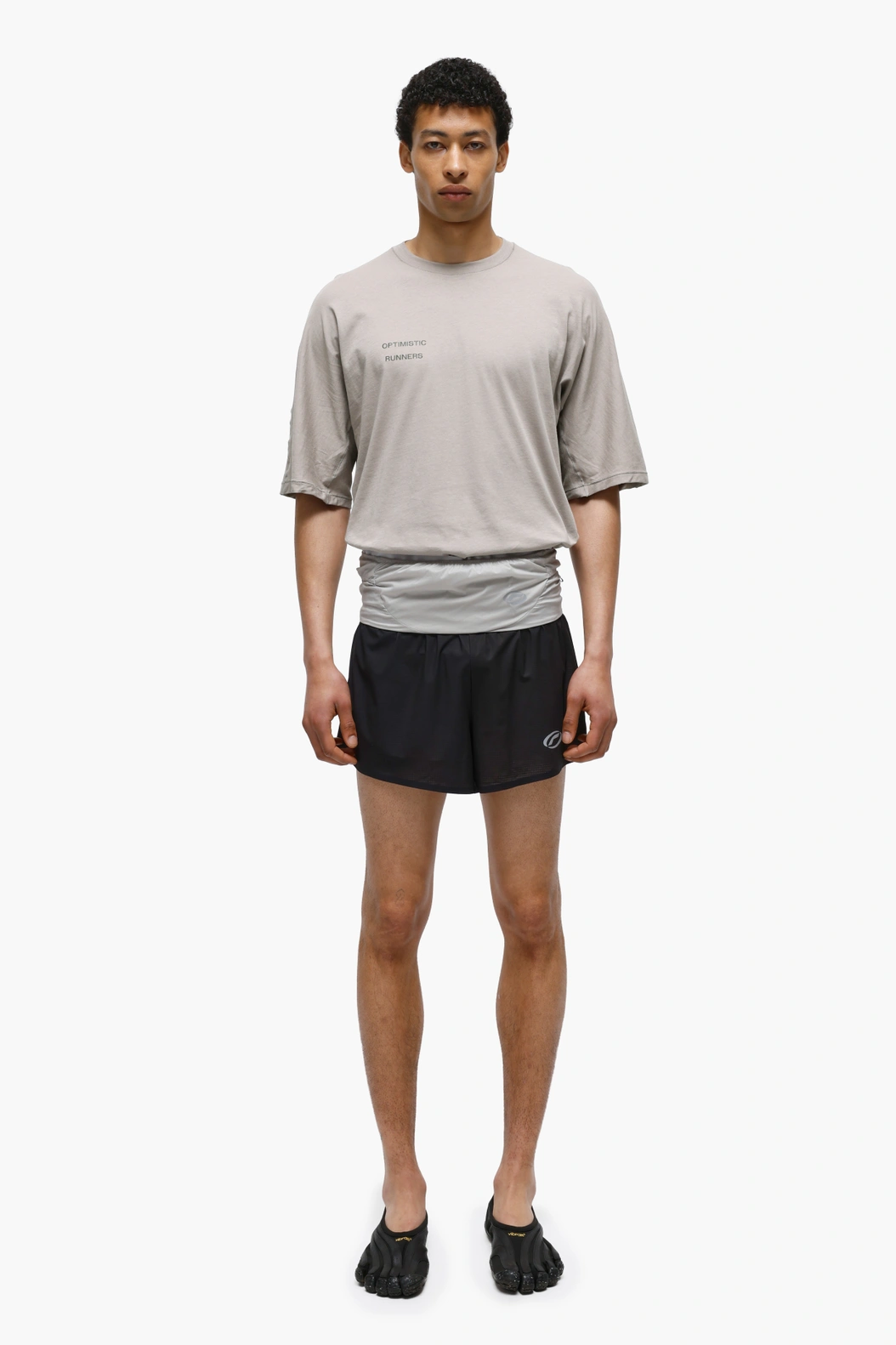 Optimistic Runners｜Running Cotton T-shirt "Camel"