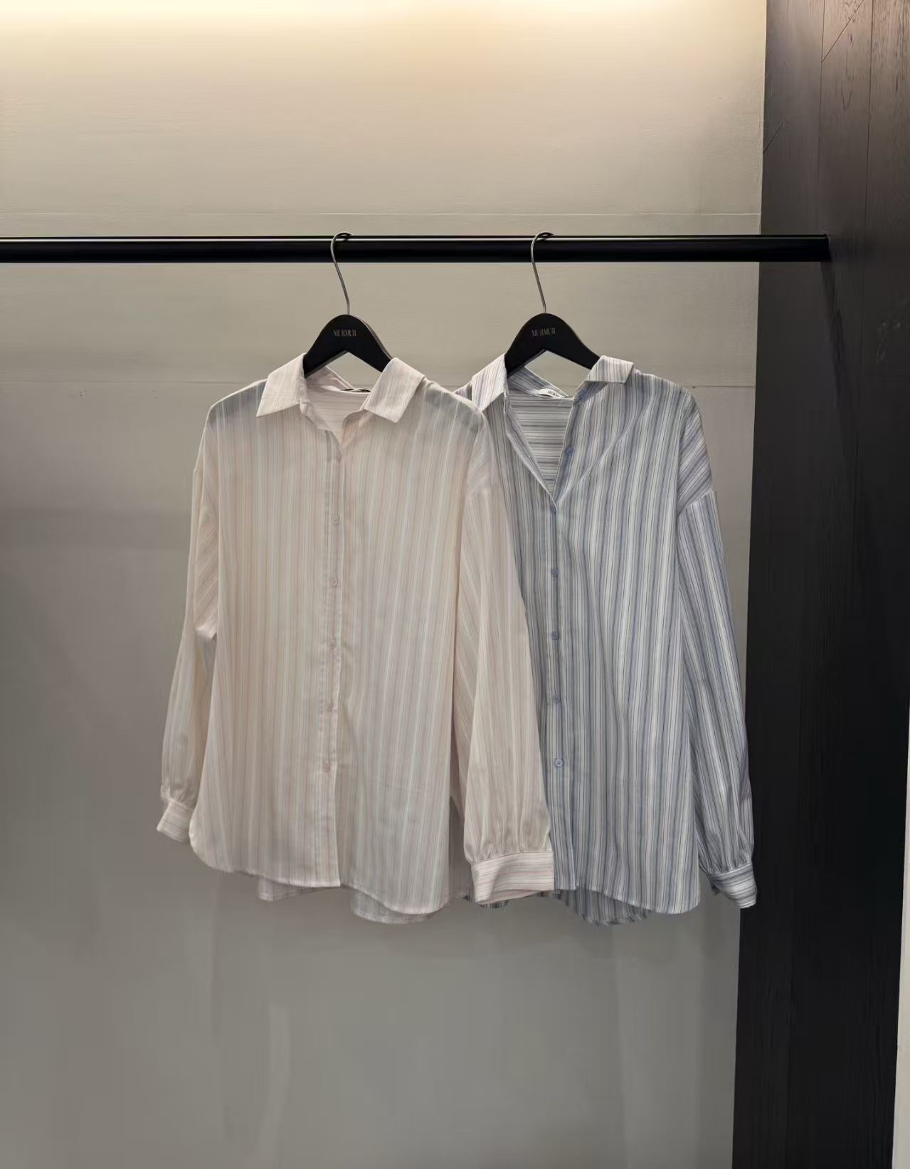 MR6001 休閑條紋防曬薄襯衫