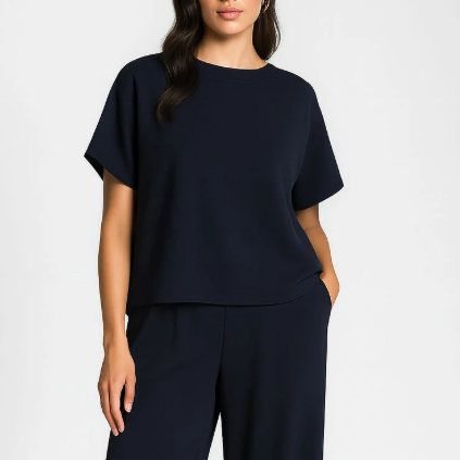 1SO0403-019 [SUNNY STUDIO] Casual Chic Top Marine #11518 (EU)