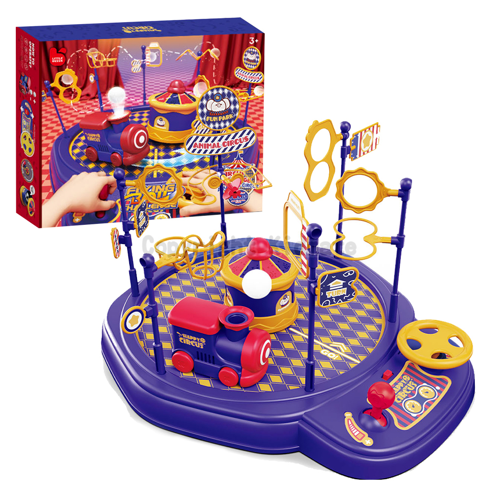 《 KIDMATE 》  吹氣火車闖關大冒險(藍)