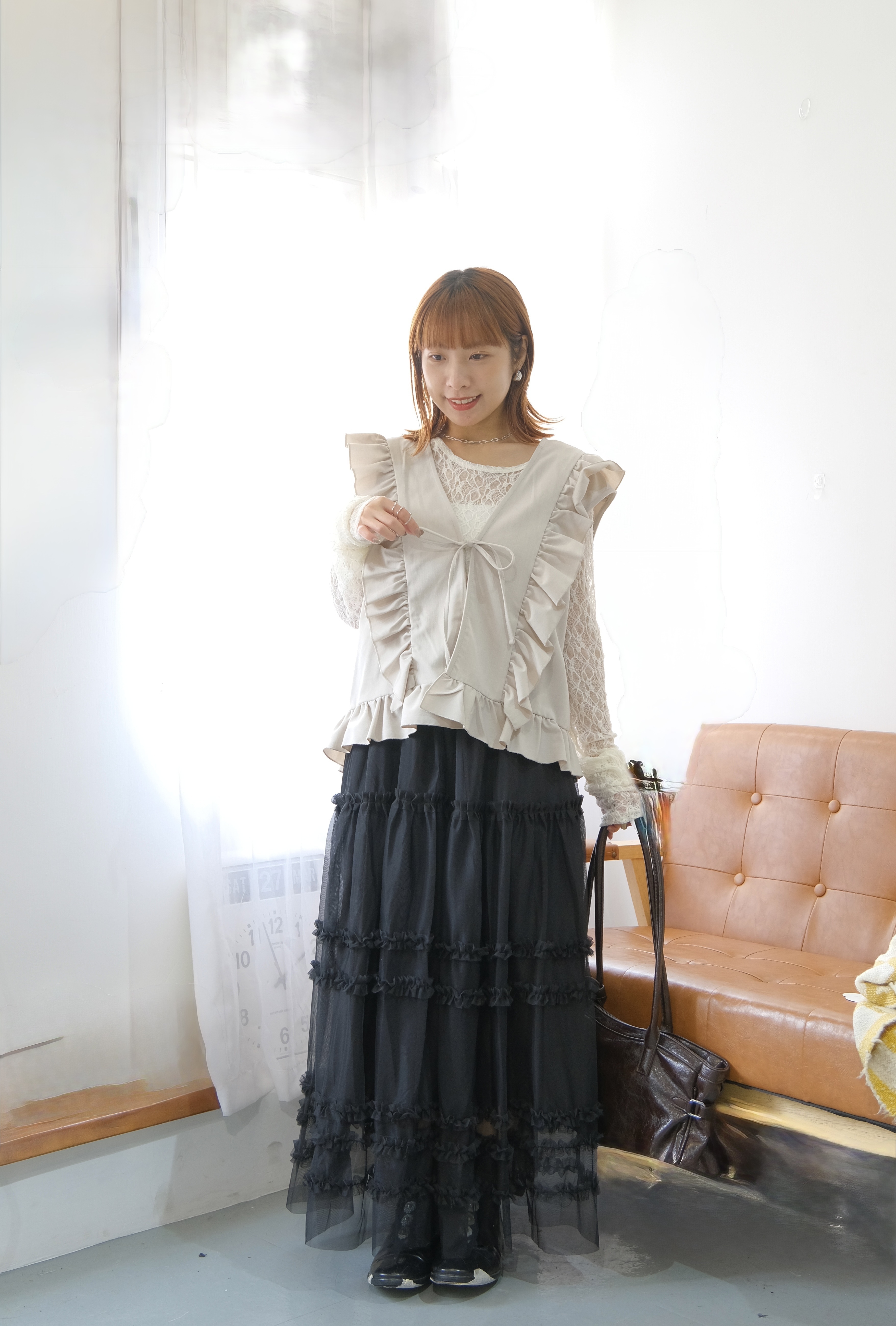 木耳邊邊ribbon vest