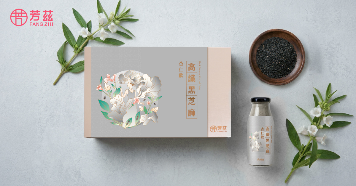 高纖黑芝麻杏仁飲