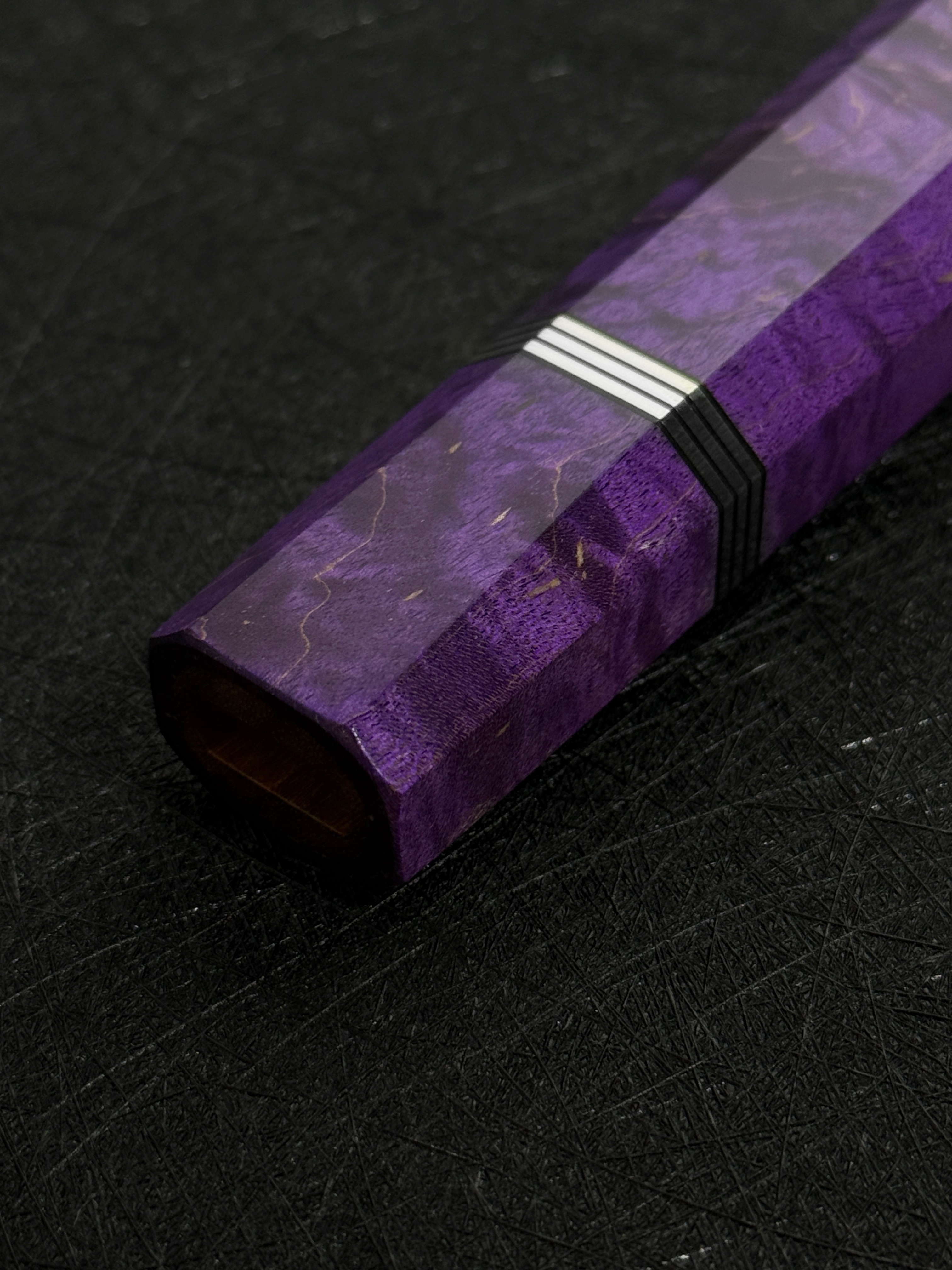 穩定化虎紋楓柄（紫）OctaSlim 牛刀用