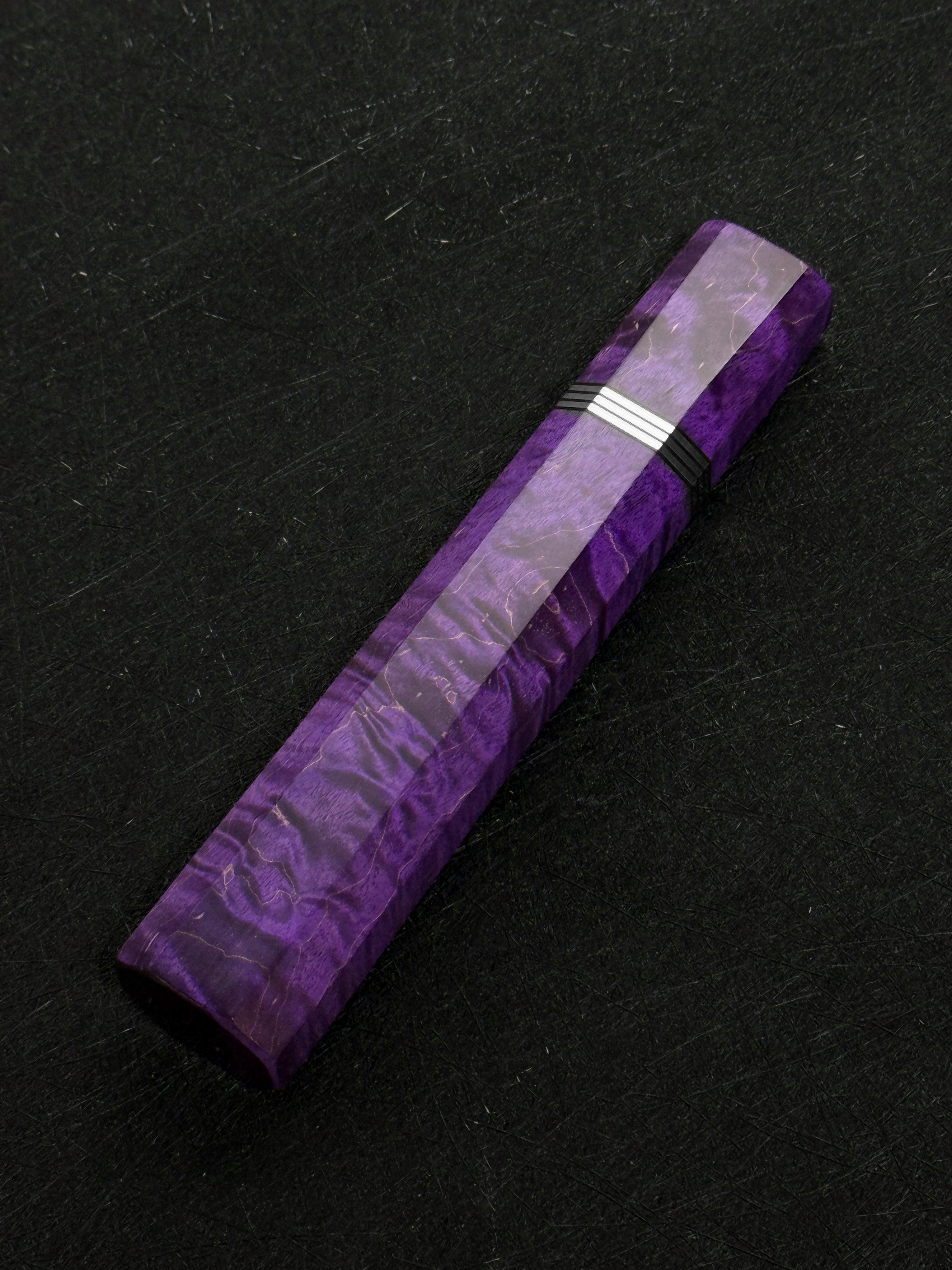 穩定化虎紋楓柄（紫）OctaSlim 牛刀用