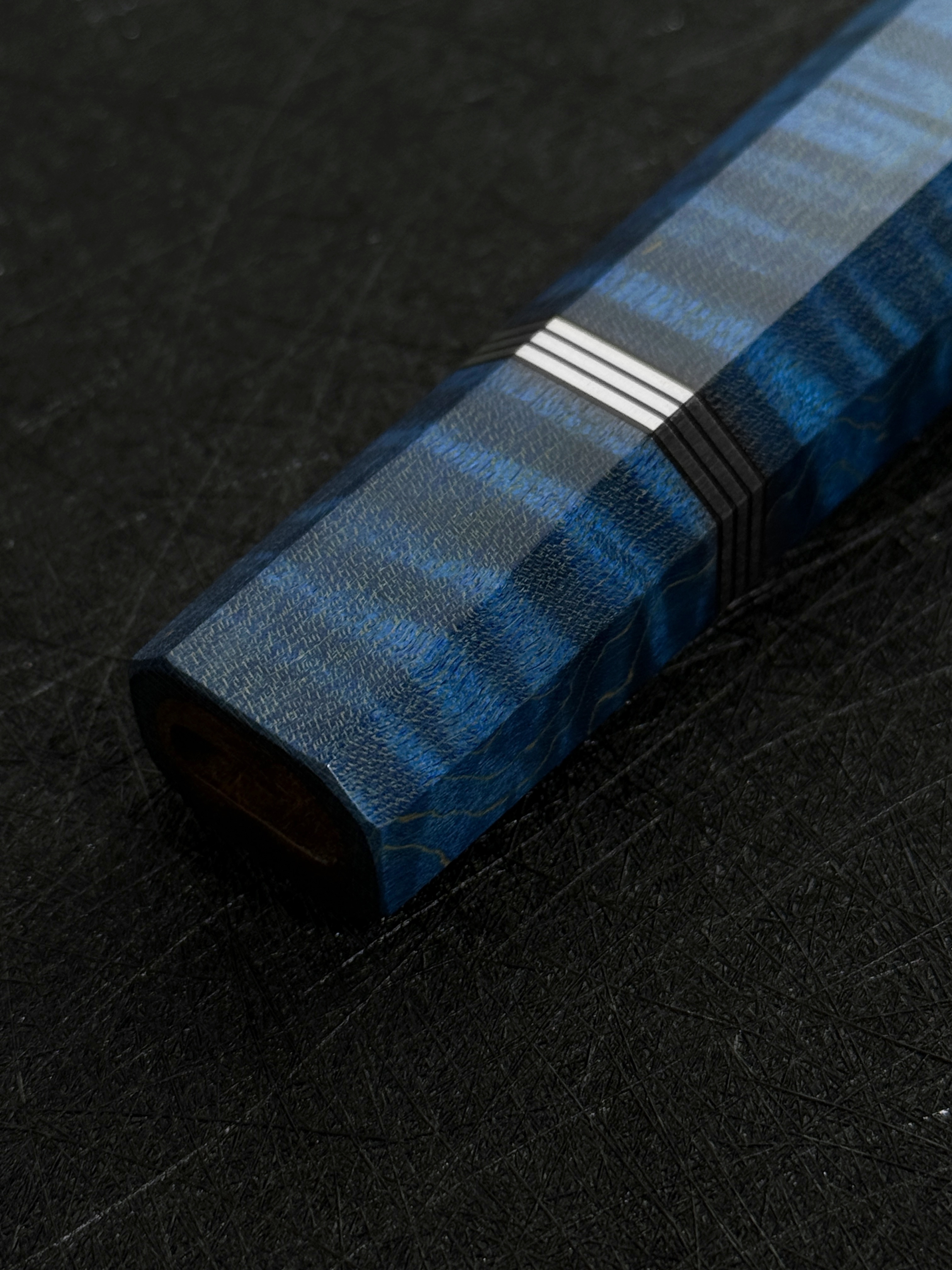 穩定化虎紋楓柄（藍）OctaSlim 牛刀用