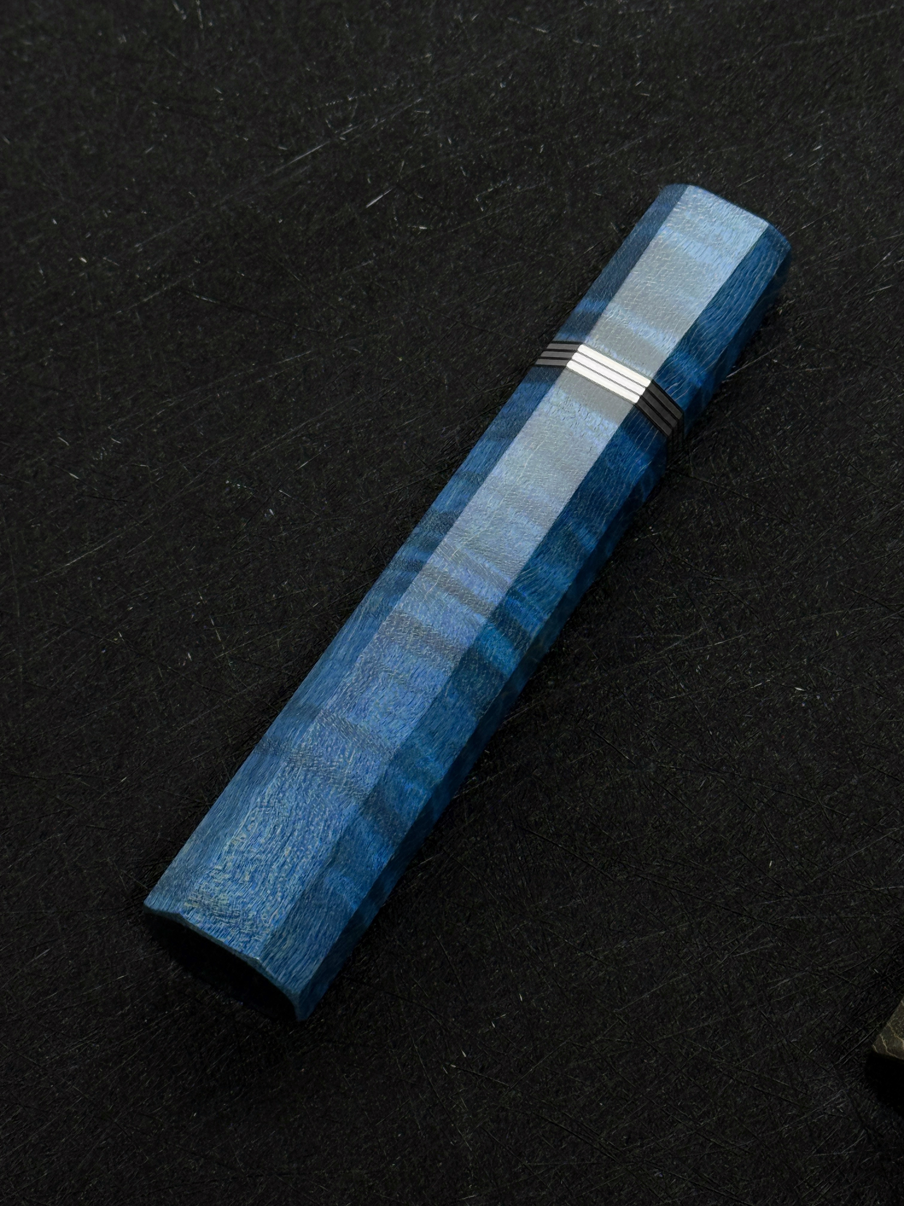 穩定化虎紋楓柄（藍）OctaSlim 牛刀用