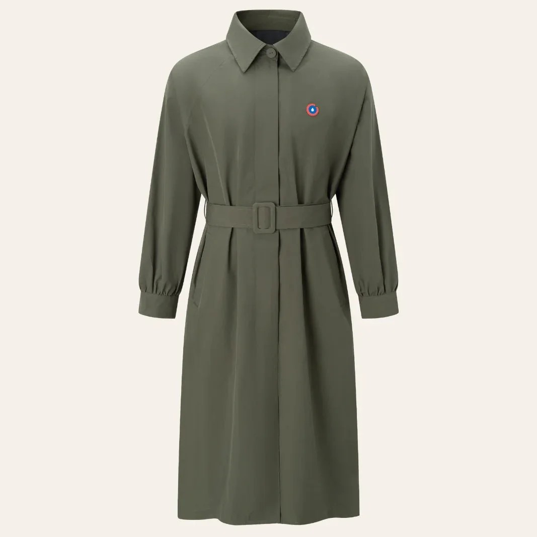 1FL0401-099 [FLOTTE] Madeleine - Waterproof Trenchcoat Kaki #22038 (EU)