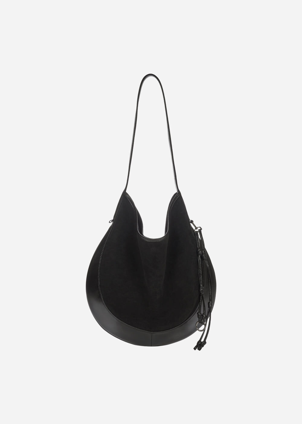 Kwani Curvee Hobo Suede Bag