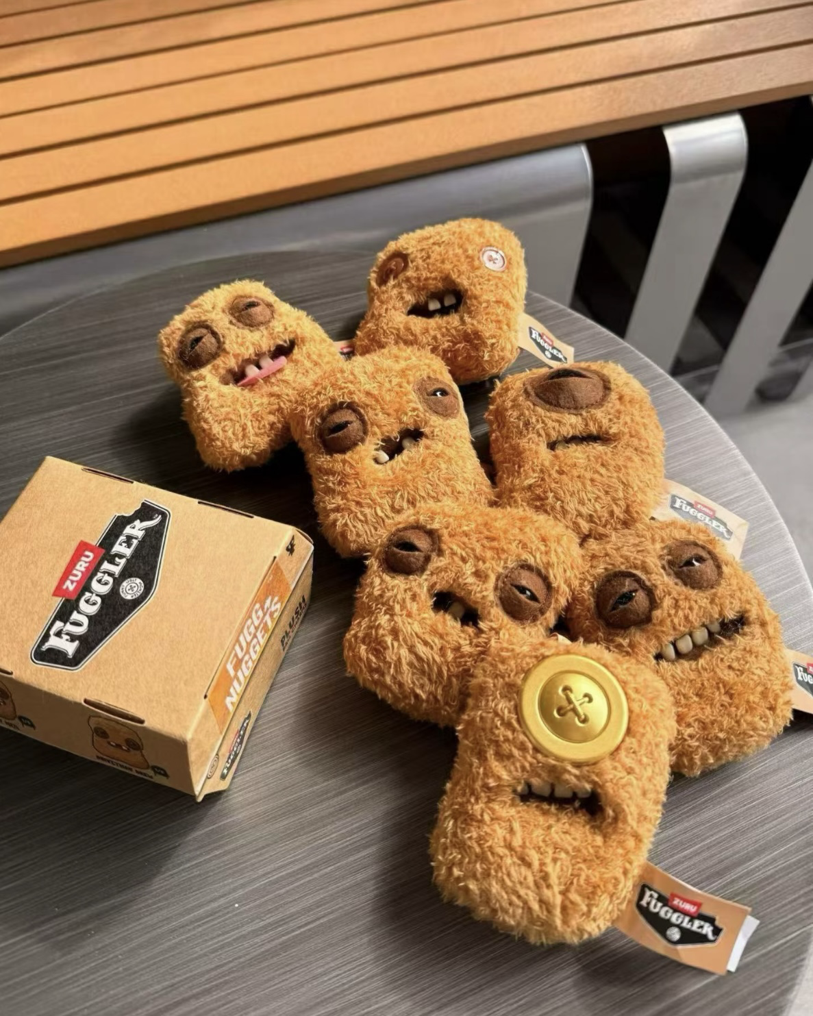 FUGGLER 牙齒怪 放克牙寶 醜萌雞塊系列 盲盒 毛絨 吊飾