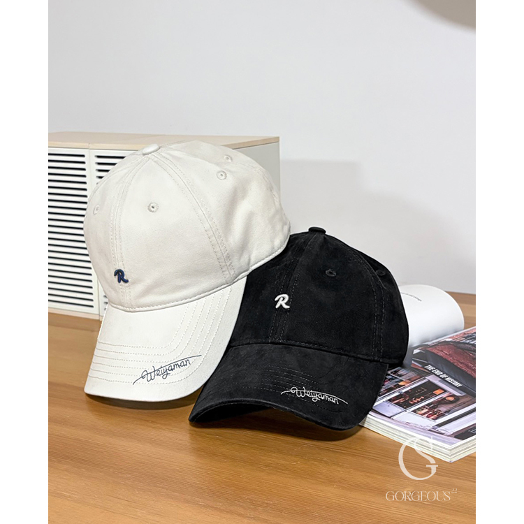 A172「美式兩⾊⽼帽」