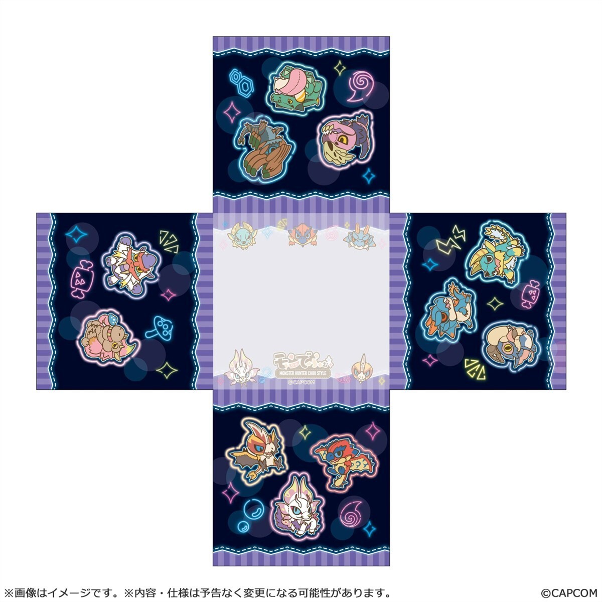 預購26/10 CAPCOM代理版 魔物獵人 CHIBI STYLE 便條紙磚：霓虹主題 0419