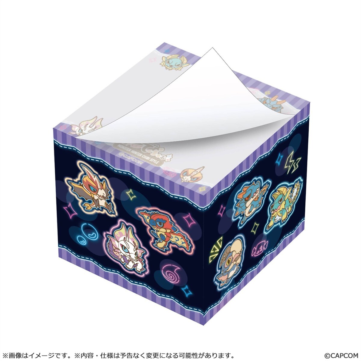預購26/10 CAPCOM代理版 魔物獵人 CHIBI STYLE 便條紙磚：霓虹主題 0419