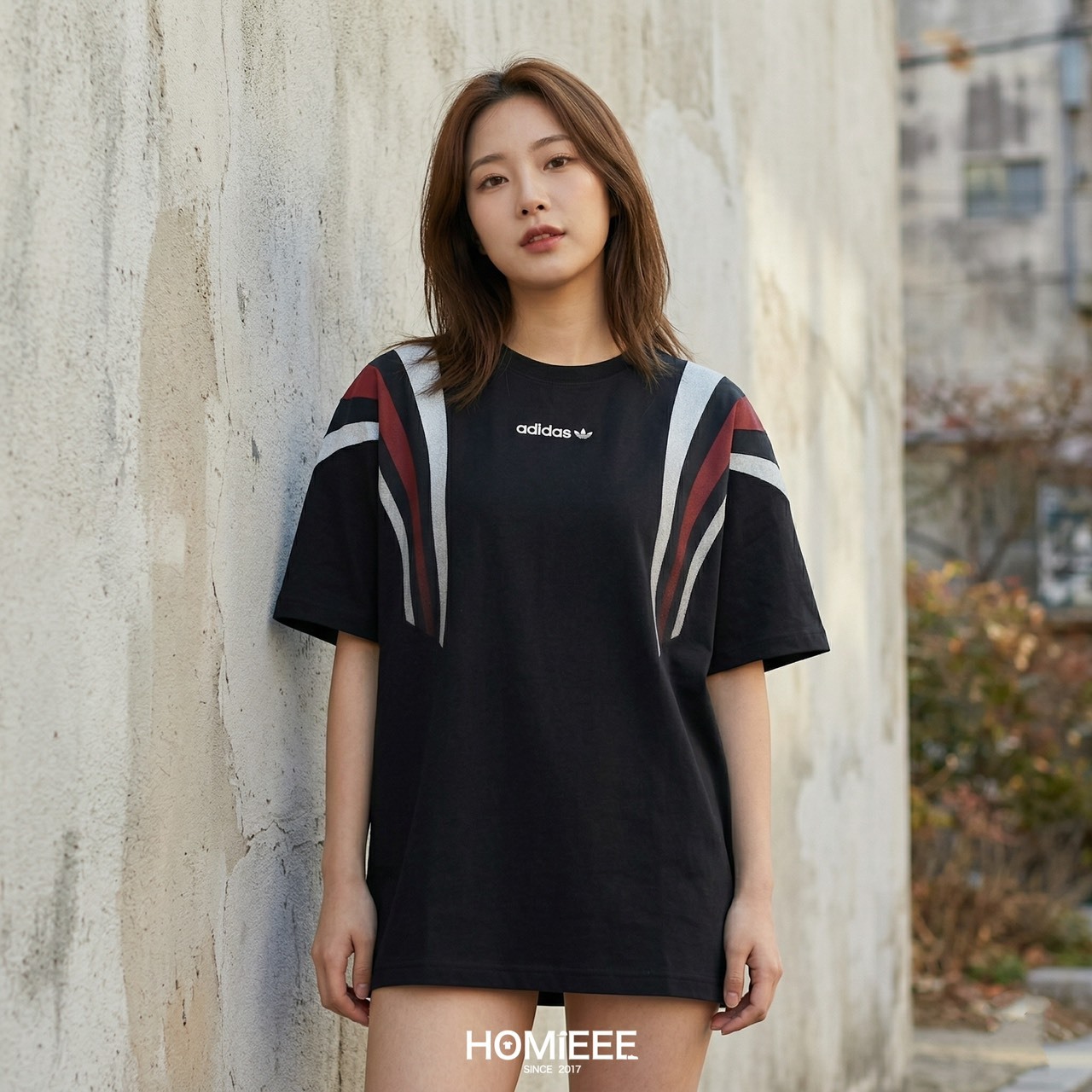Adidas Originals Santiago Tee 短袖 三葉草 寬鬆 黑色 [KW2015]