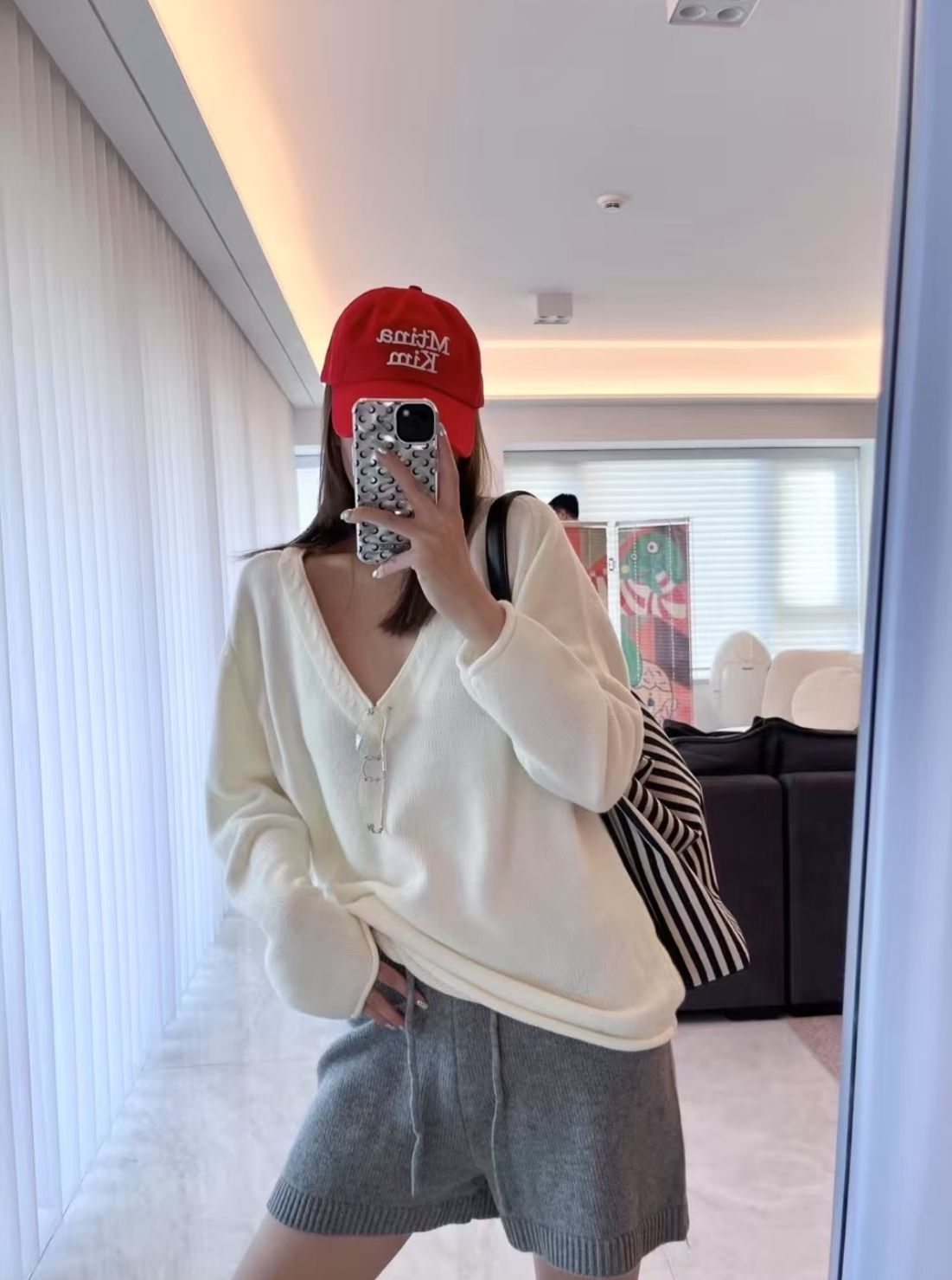 Matin Kim Volume Logo Ball Cap