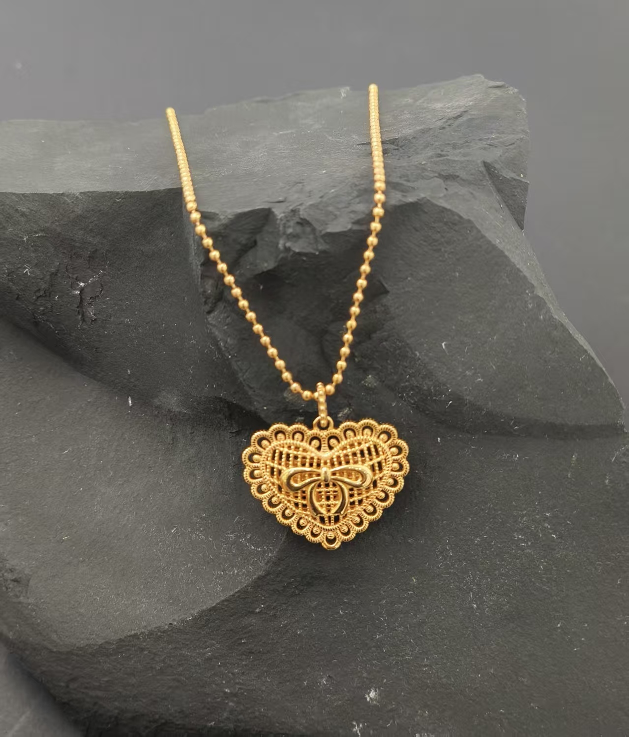 (AV1)甜心之約 項鏈 S925復古金- #X0235101 #AP2604