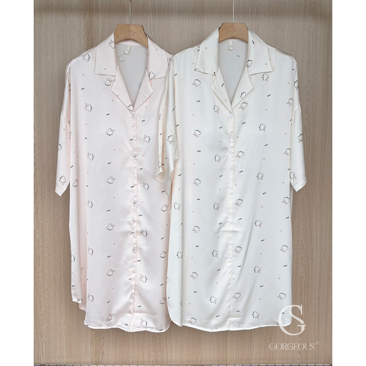 A24「法式綢緞慵懶滿熊熊連⾝款」