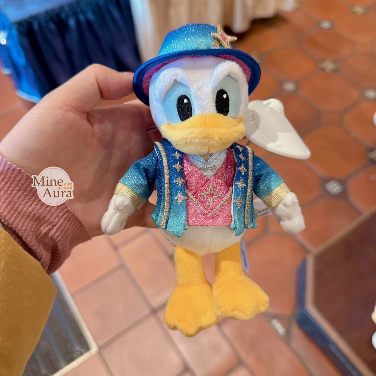 10歲生日慶典 米奇 Mickey 與好友們 唐老鴨 Donald 絨毛 鑰匙圈 吊飾 -上海迪士尼樂園