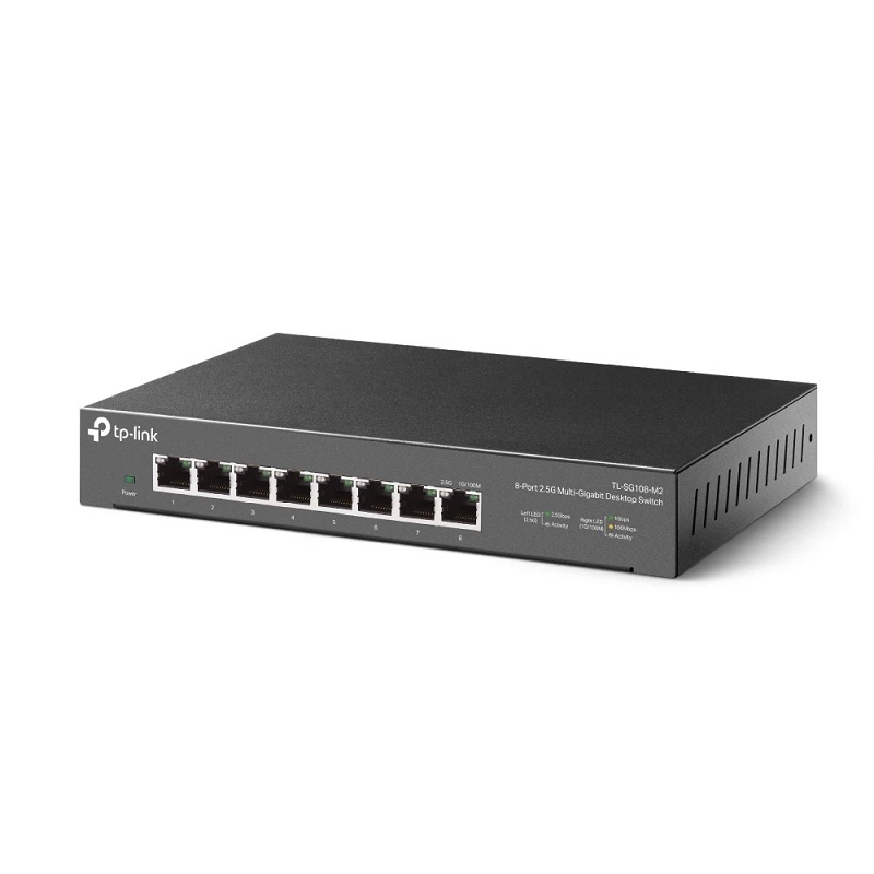 TP-Link TL-SG108-M2 8埠 100Mbps/1Gbps/2.5G交換器 桌上型Gigabit交換器
