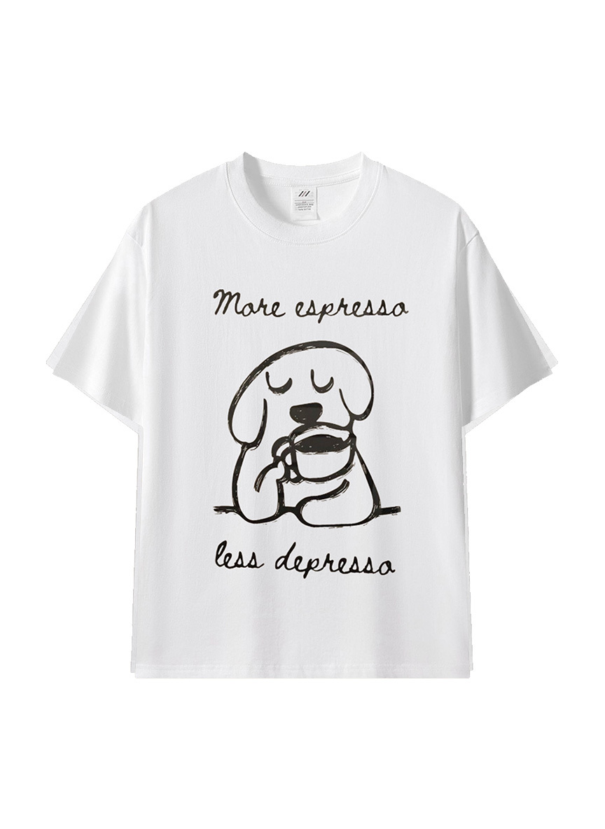 早晨儀式感狗狗棉T