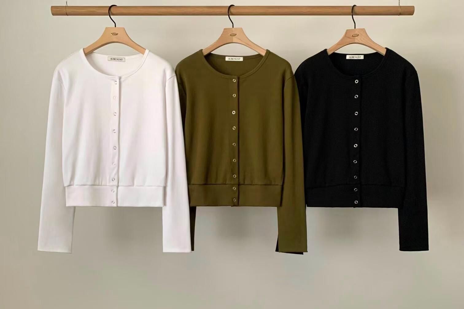 AU6037 啪啪扣外套