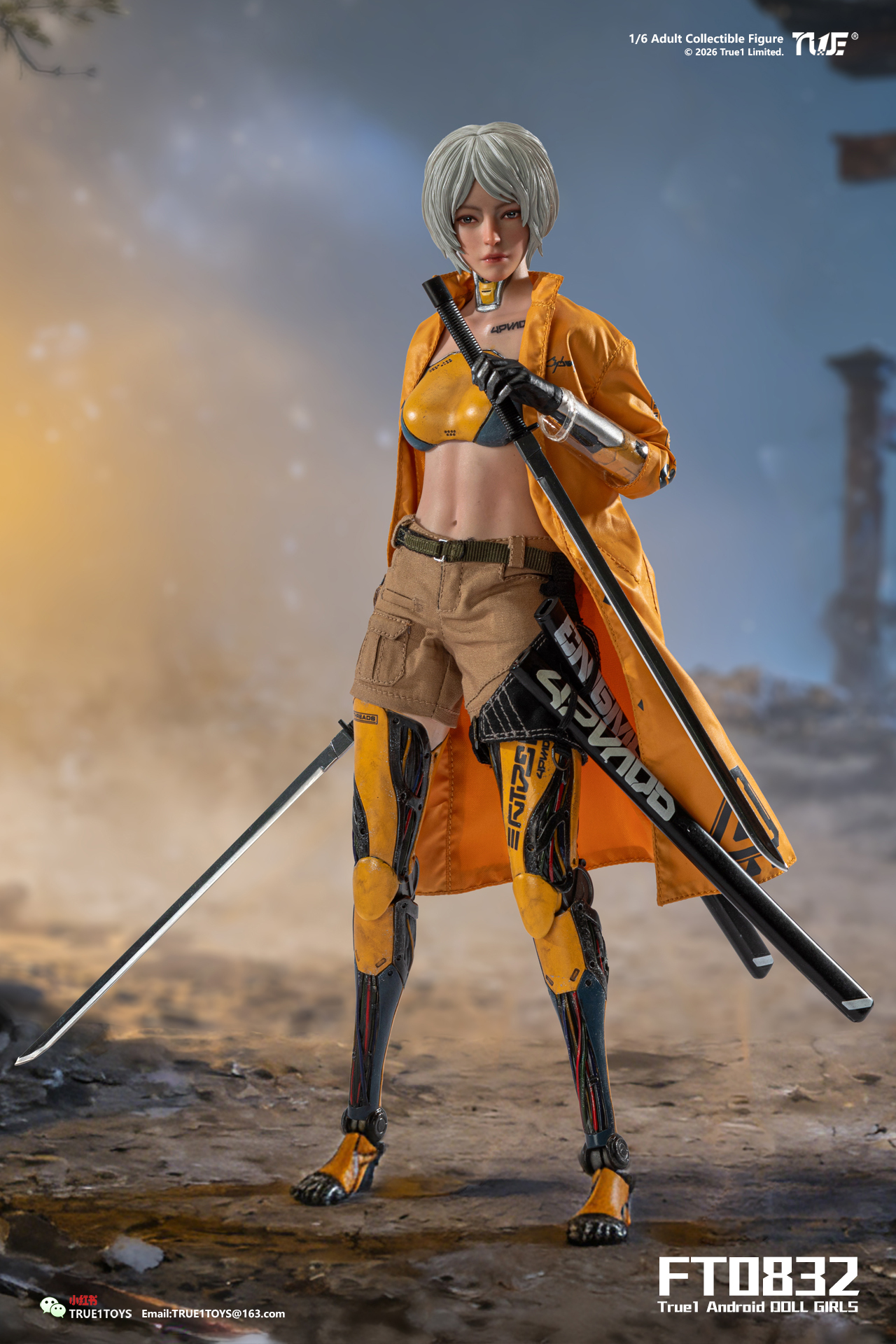 (預訂) True1Toys FT0832 1/6 人造人比爾可動人偶  白髮版