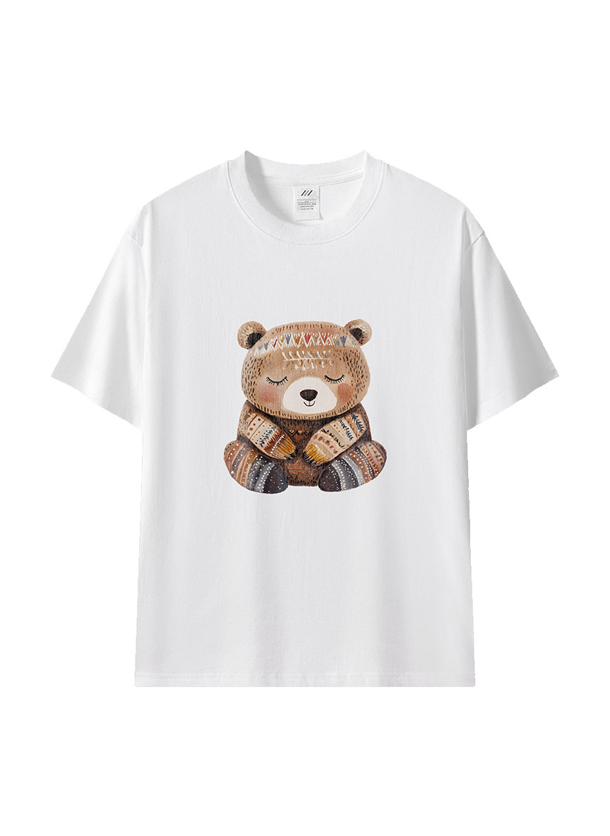 療癒感滿分★可愛小熊插畫棉T