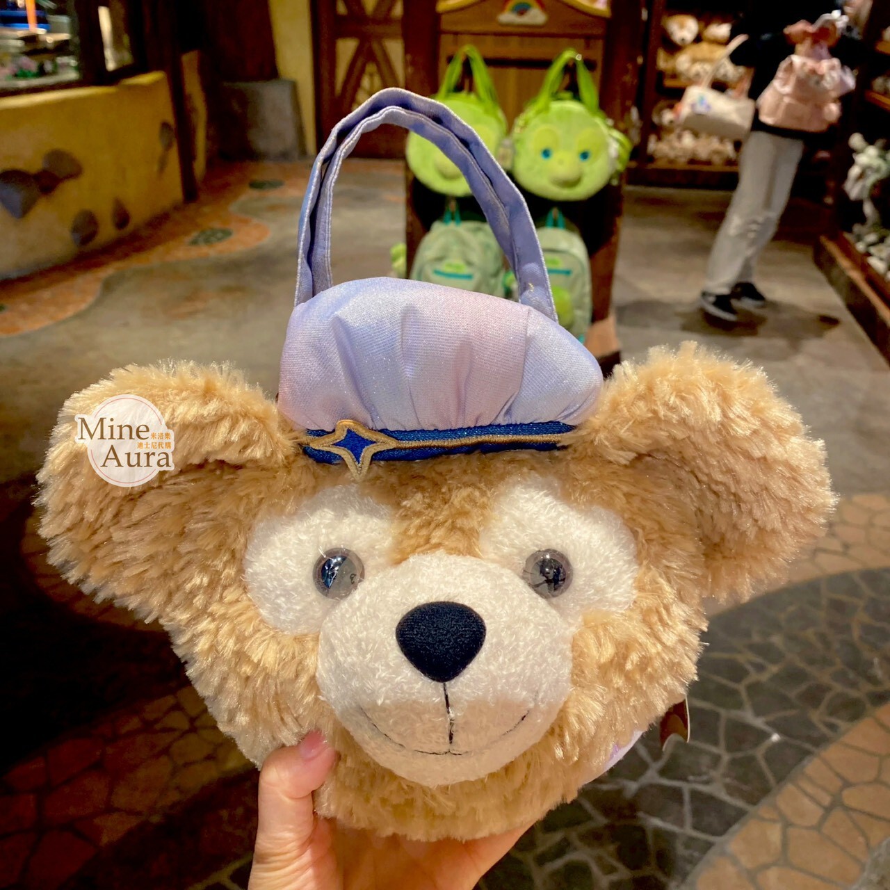 10歲生日慶典 達菲 Duffy 絨毛大頭 造型 手提包 斜背包 -上海迪士尼樂園