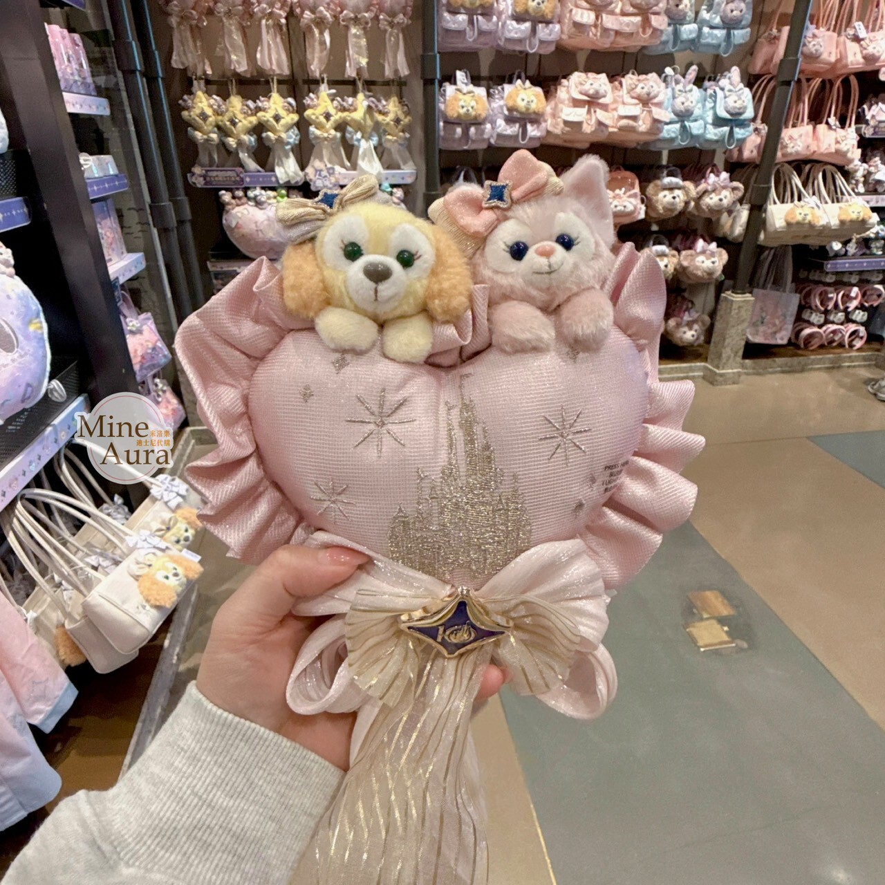 10歲生日慶典  可琦安 餅乾 CookieAnn 玲娜貝兒 LinaBell 絨毛造型 發光掛飾 -上海迪士尼樂園