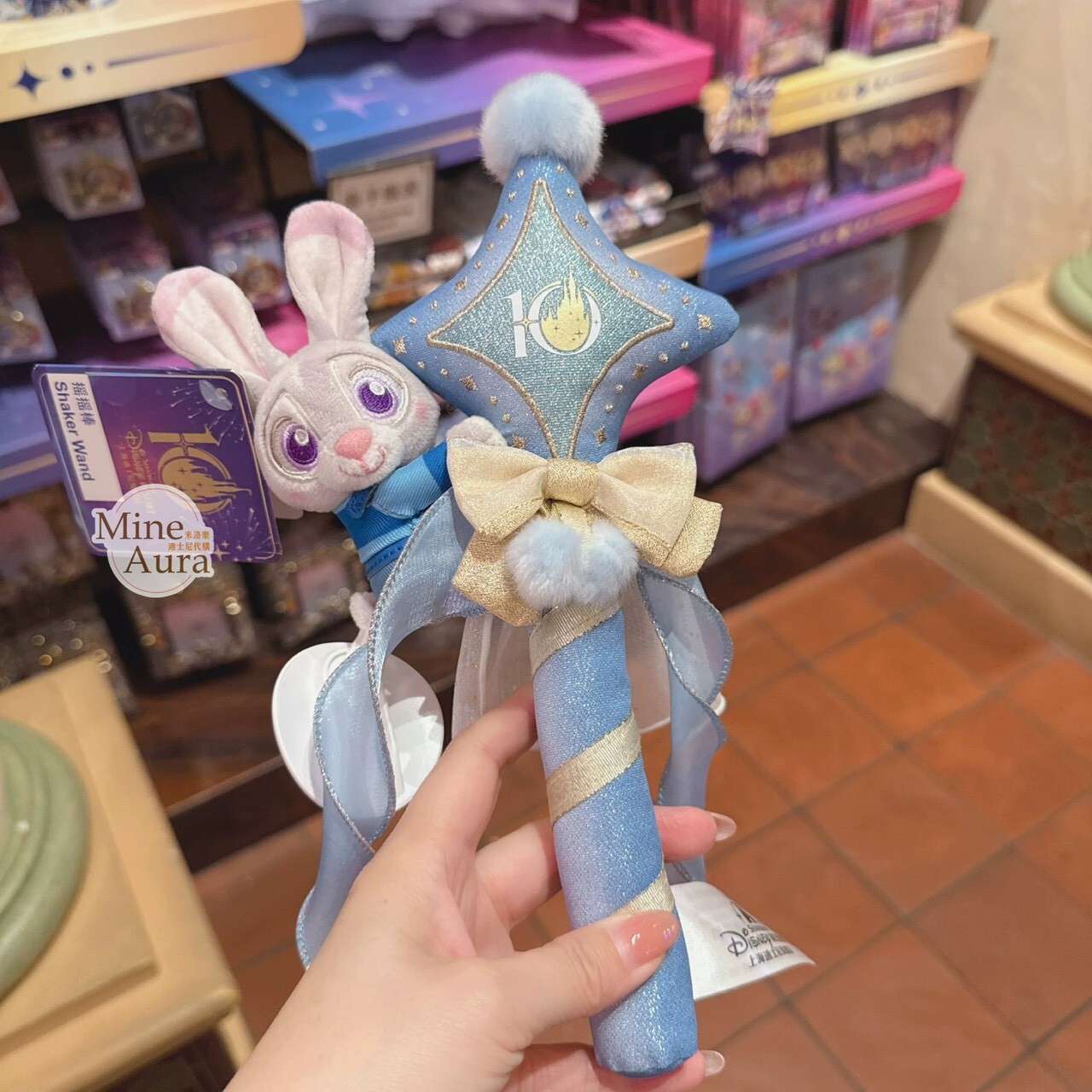 10歲生日慶典 奇妙同慶系列 哈茱蒂 Judy 兔 絨毛造型 搖搖棒 動物方城市 Zootopia -上海迪士尼樂園