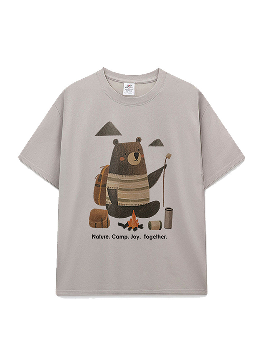 「Nature. Camp. Joy. Together.」★ 與小夥伴一起去露營棉T