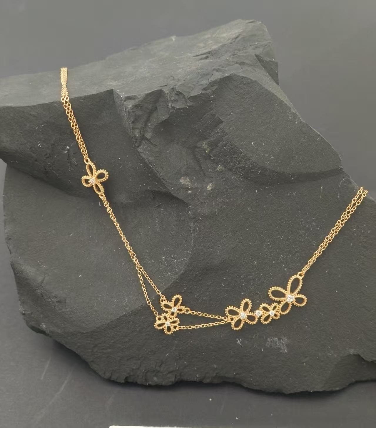 (AU1)微光 項鏈 S925復古金- #X0254001 #AP2604