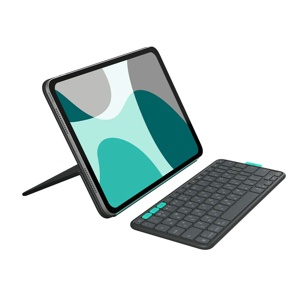 【Logitech】FLIP FOLIO 磁吸式iPad 鍵盤保護支架 13 吋 iPad Pro 與 Air 適用- 石墨黑