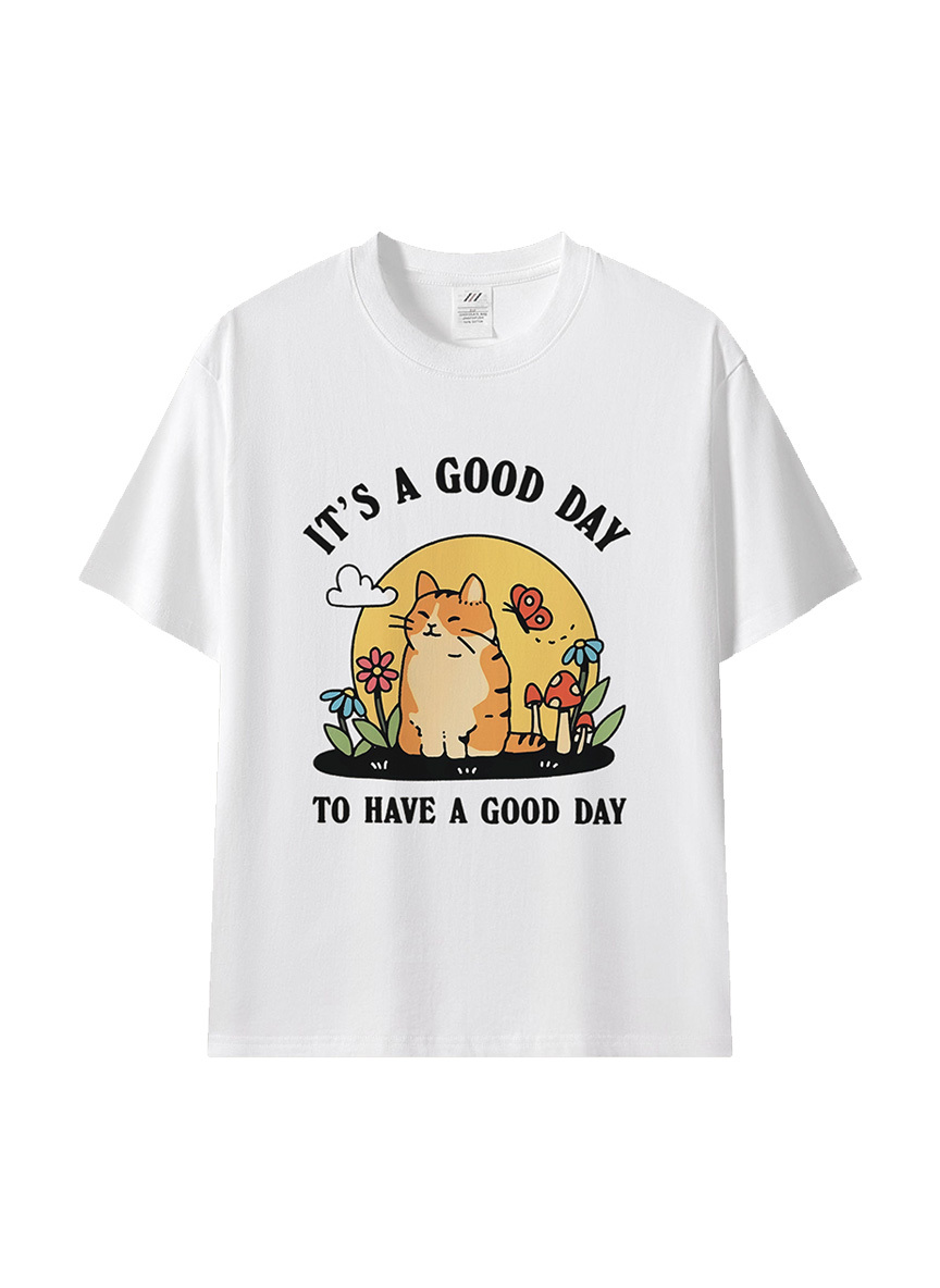 好日子小橘貓插畫棉T｜It’s a Good Day