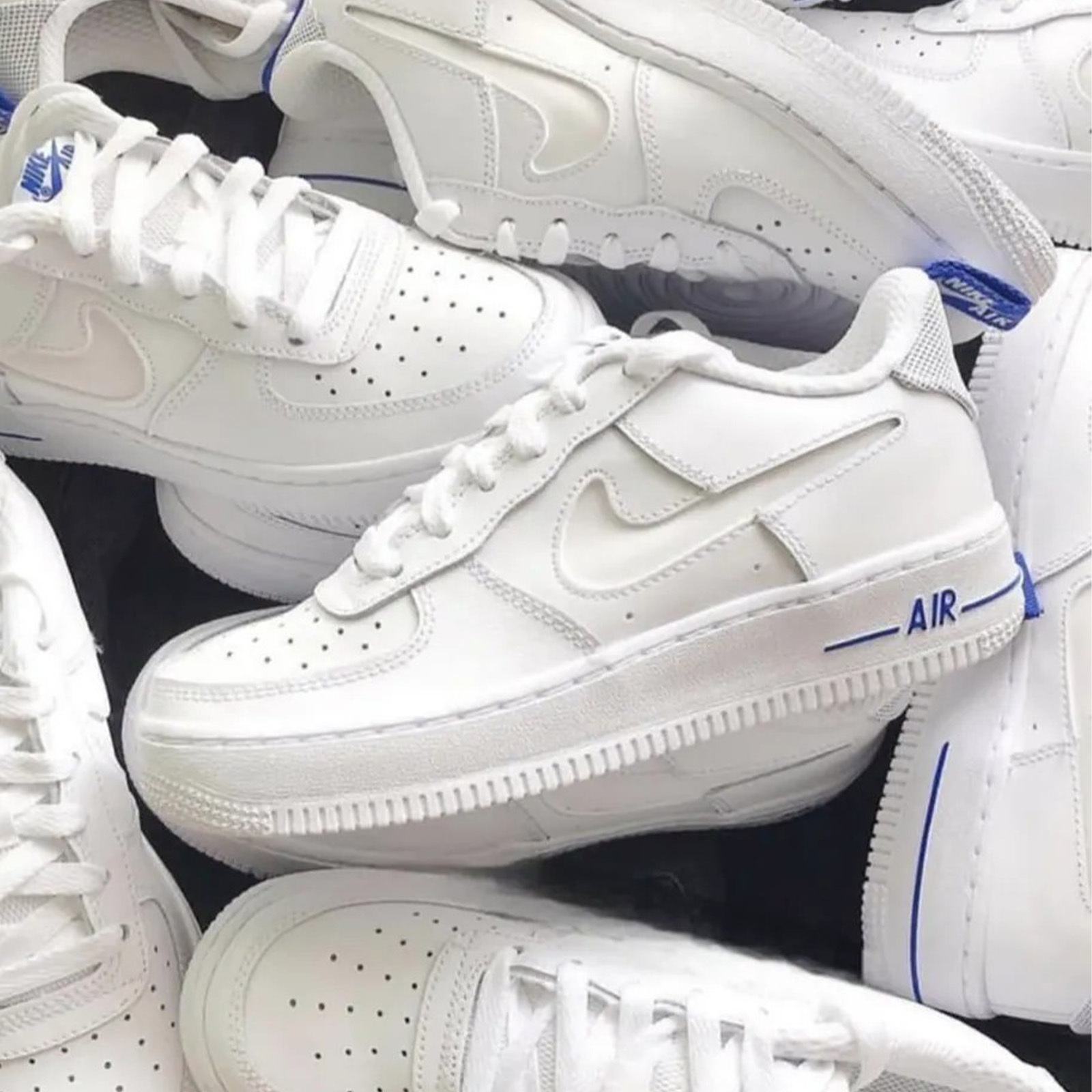 Nike Air Force 1 07 LV8 White Racer Blue GS 藍白 白 寶藍 3M 反光 經典 運動休閒鞋 大童 女鞋 DD3227-100