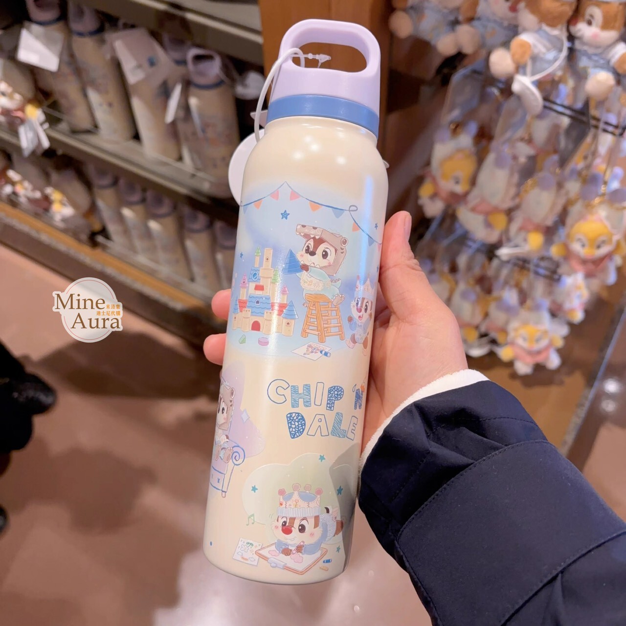 奇奇蒂蒂 Chip 'n Dale 童話王國系列 圖案 不鏽鋼 保溫杯 保溫瓶 -上海迪士尼樂園