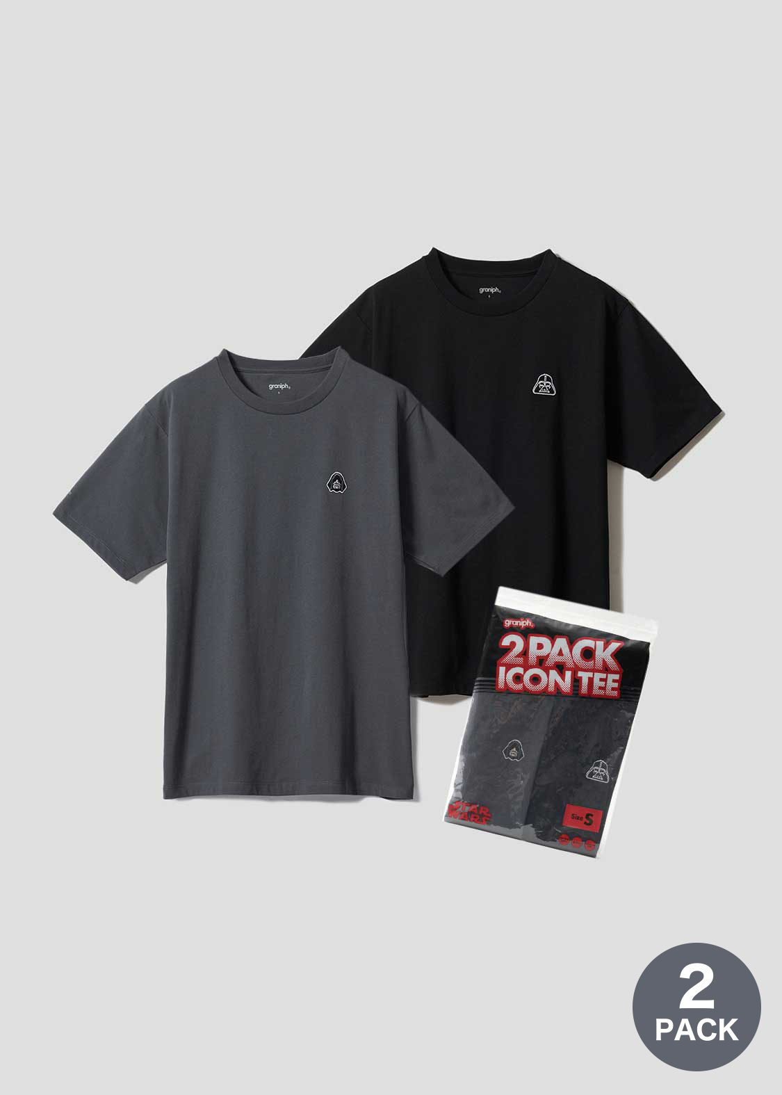 .𖥔 ݁ ˖ STAR WARS .𖥔 ݁ ˖｜暗黑面印花 兩入組 Tee