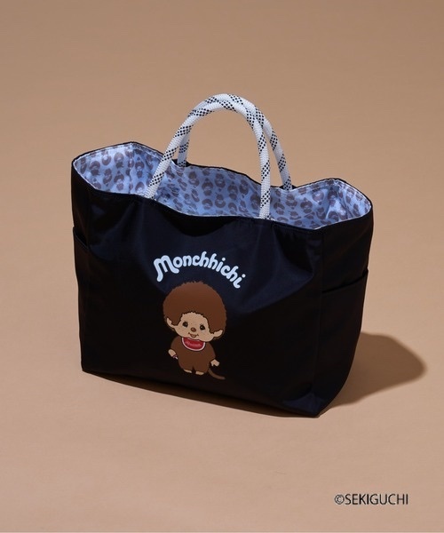 CIAOPANIC TYPY / Monchhichi Water-Repellent Nylon Reversible 2-Way Shoulder Bag