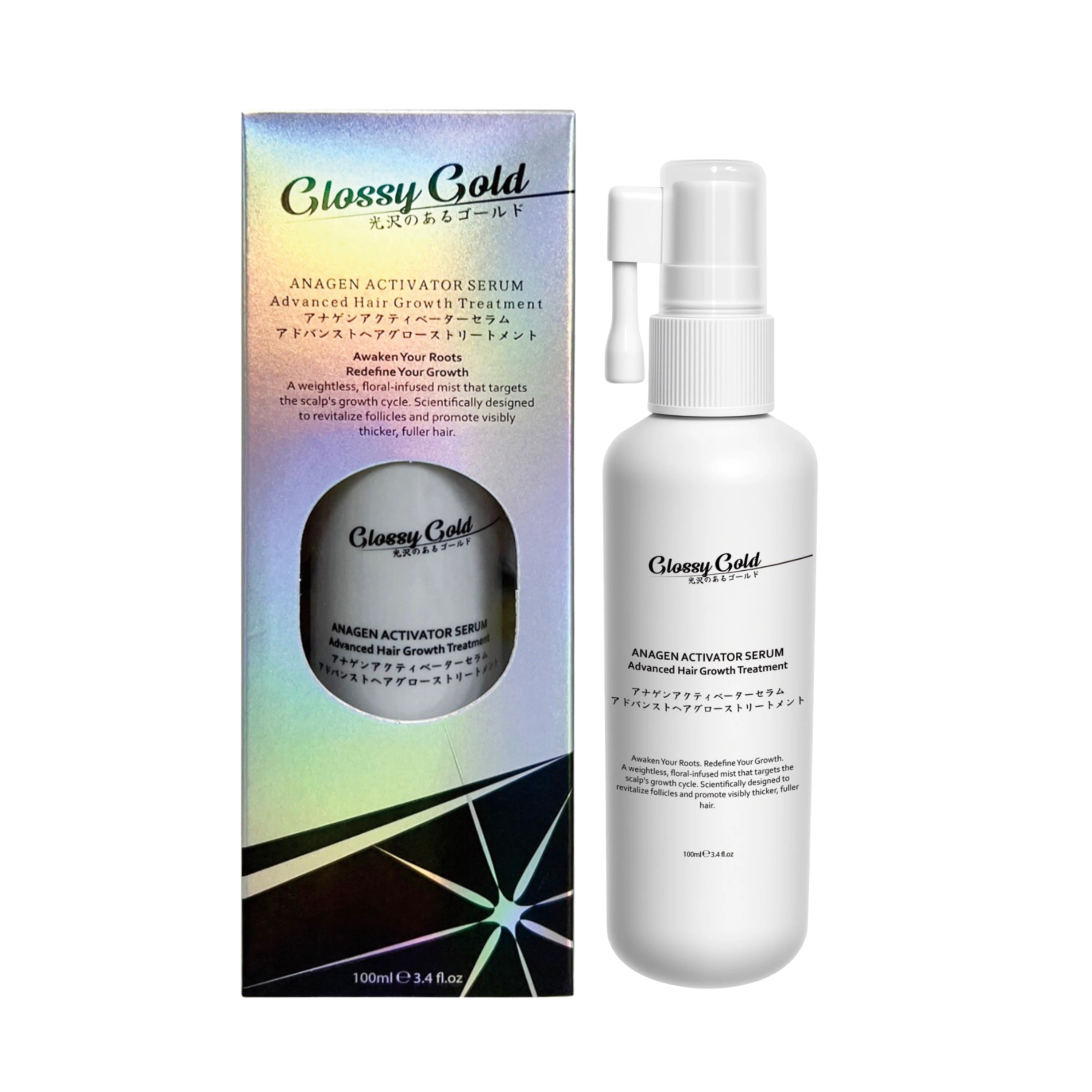 ORORA Glossy Gold 喚醒髮根精華噴霧 (100ml) (EXP:2029.01)