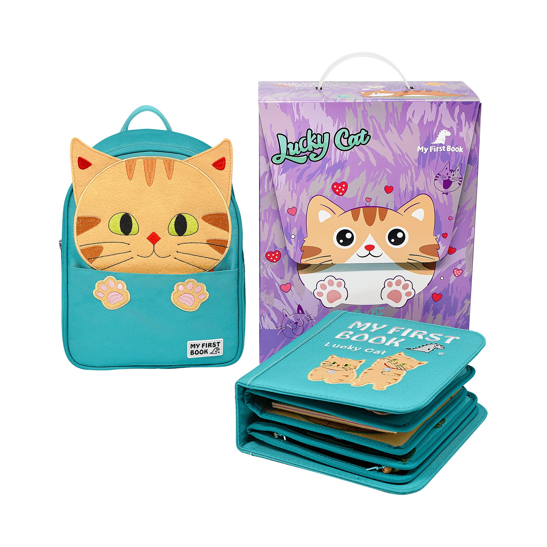 My First Book蒙特梭利啟蒙布書-動物冊 小貓