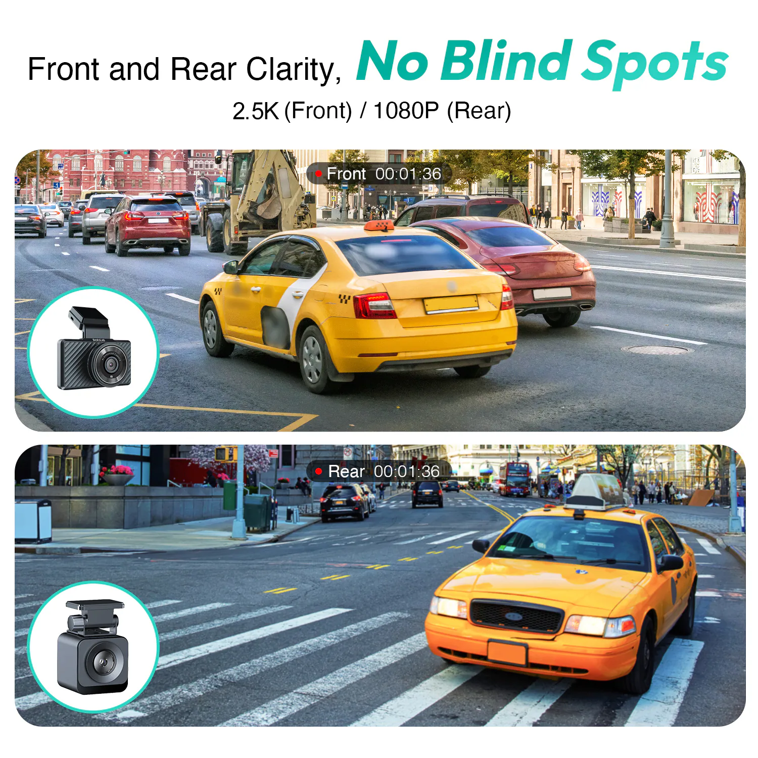 Botslab G500H Pro｜2.5K 雙鏡頭智能安全行車記錄儀