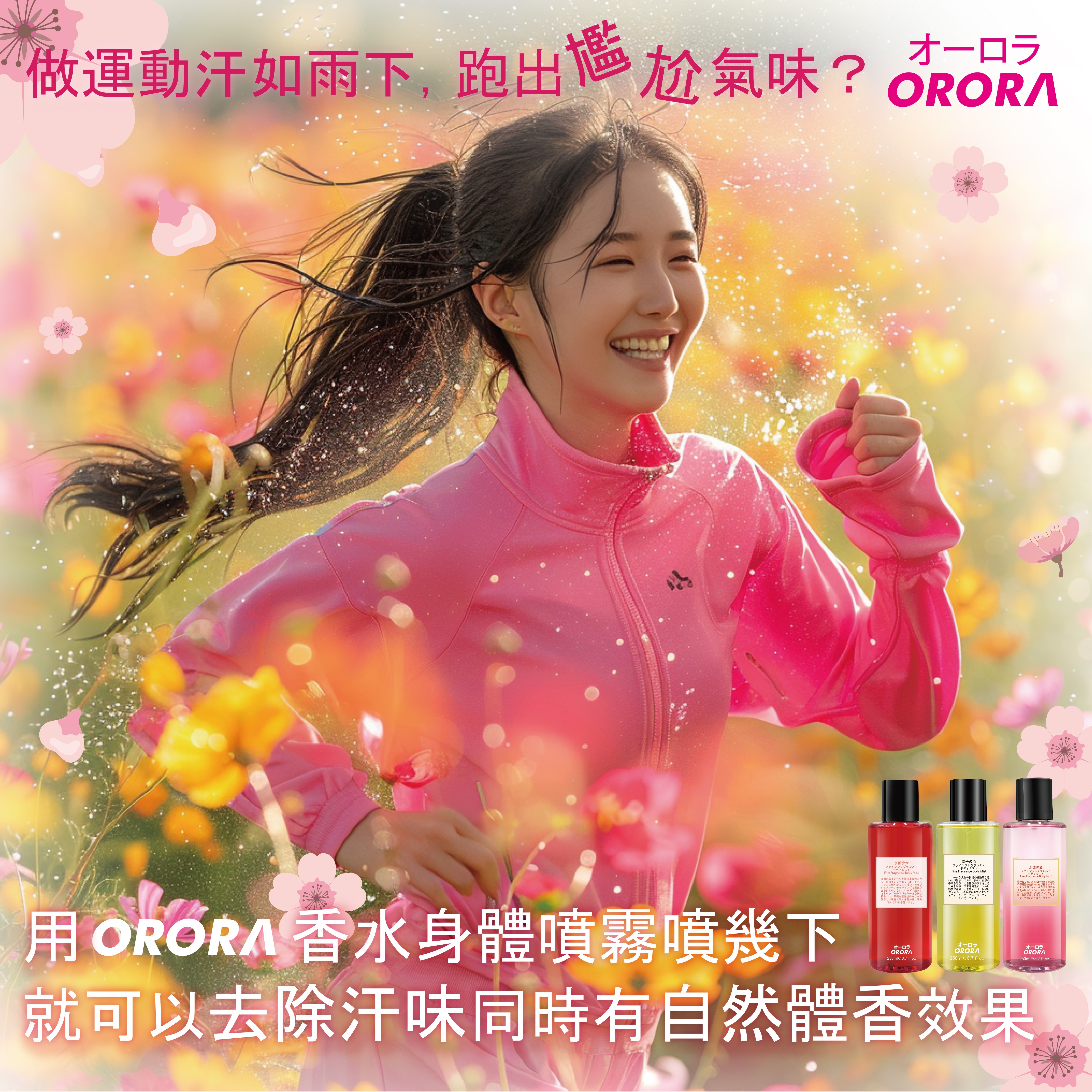 ORORA 日系迷人香水身體噴霧 (250ml) (EXP:2027.01) - 3款選擇