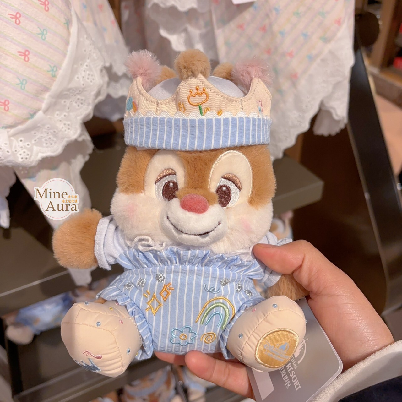 奇奇蒂蒂 Chip 'n Dale 童話王國系列 紅鼻 蒂蒂 Dale 絨毛 娃娃 公仔 -上海迪士尼樂園
